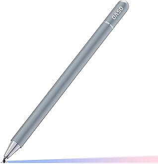 OASO Stylus Pen for Touch Screens, Disc Tip & Magnet Cap Styli Pencil Compatible with Apple iPad pro/iPad 6/7/8/9/iPhone/Samsung Galaxy Tab A7/S7/Fire HD 7/8/10 Plus Tablet/All Touch Devices (Sliver)