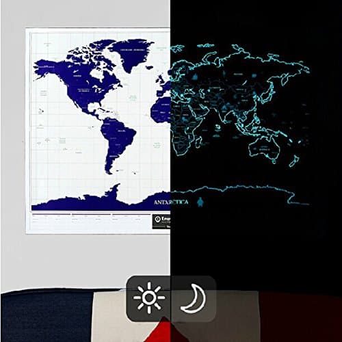 Travel Life Starry Night Map World Edition Scratch World Map