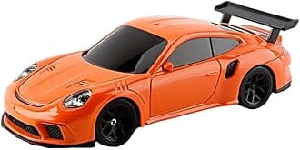 GoekhyraniRC Drift Car, 1/43 Full Proportional RC Electric Mini Racing Drift Car Model with Lights Kit, RC Model Cars Gifts for Adults (RTR Version) (Orange 2)