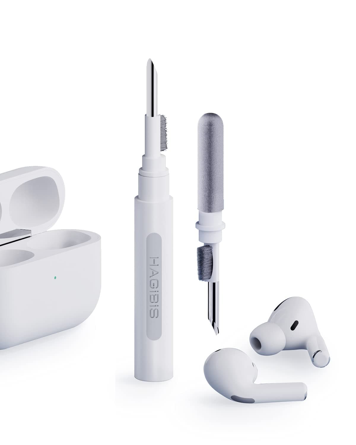 Cleaning Pen Multi-Function Cleaner Kit Soft Brush for Airpods Pro,Bluetooth Earphones Earbuds Cleaning Tools,LEGO Huawei Samsung MI Earbuds,Headphones,Charging Box,Camera,Mobile Phones(White)