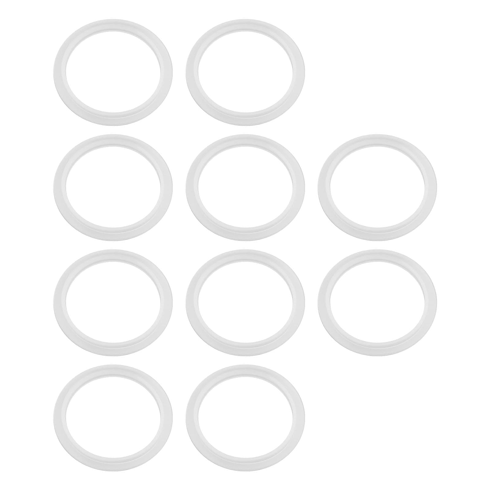 ECSiNG 10PCS O-Rings Bath Plug Seal Ring Transparent Silicone Sealing Gasket Pop Up Basin Waste Seal for Push-Up Pop Up Sink Drain Plug Basin Plug 34mm ID 43mm OD