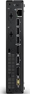 Lenovo ThinkCentre M625 Mini Desktop Computer PC [Windows 11 Pro], 2-core AMD A4-9120C(up to 2.4 GHz), 8GB RAM, 256GB PCIe SSD, AMD Radeon R4 Graphics, 2x Display Ports, 6x USB Ports, RJ-45, w/Battery