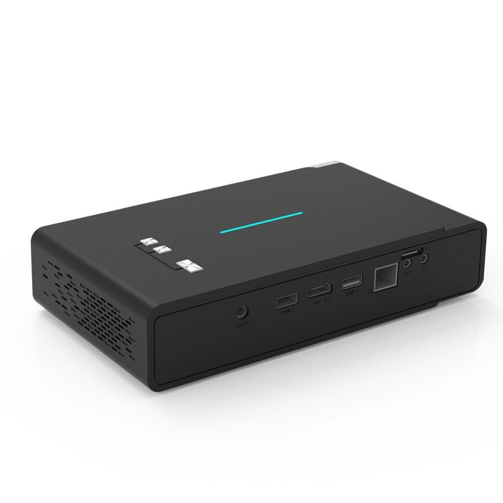 TOUMEI V5 Mini Projector 3800 Lumens Mini Portable Projector 3D 4K Full HD DLP Pocket Projector Smart Android WIFI Video Home Cinema Projector Dual Band Auto Keystone Correction 1G 16G Dolby sound