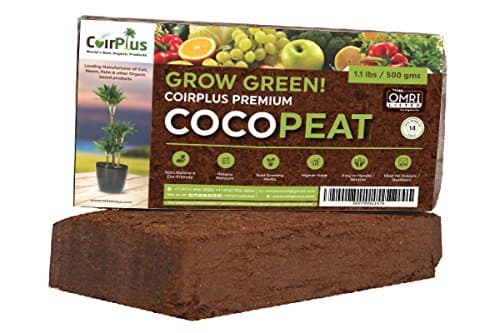 Premium Coco Peat [OMRI Listed]: 1.1 lbs / 500 GMS;100% Natural and Organic Soil-Less Growing Media