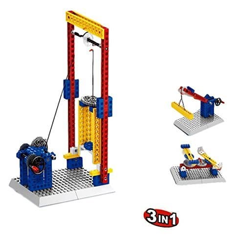 Little Builder Engineering Hoist Lift Building Bricks Kit, 68 Pieces Playset