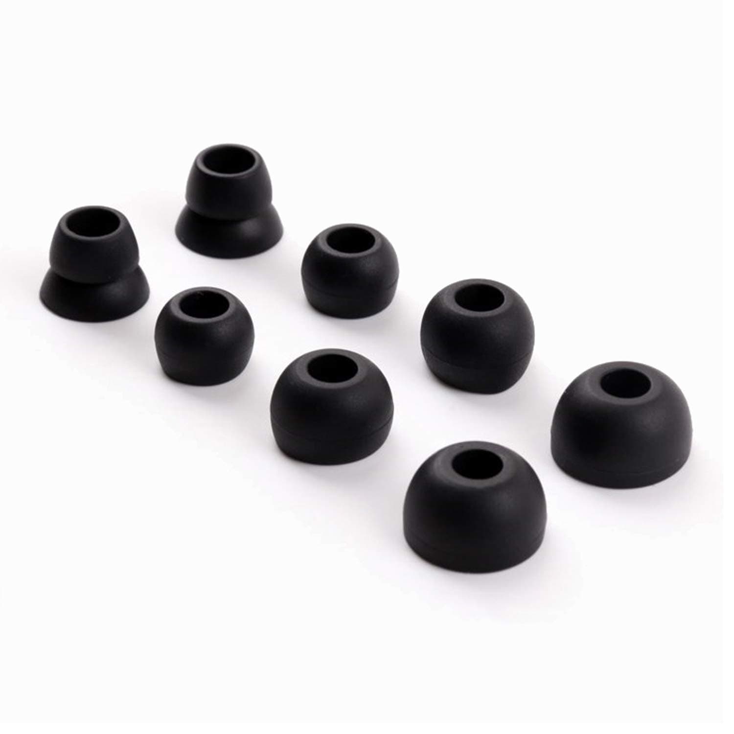 TobysomeReplacement Silicone Ear Tips Earbuds Buds Set for Powerbeats 2 Wireless Beats by dre Headphones, 4 Pairs small Black PBZK1