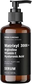 Matrixyl 3000 + Argireline, Vitamin C, Hyaluronic Acid Serum, Anti-Aging Face Anti-Wrinkle Serum For Face, Multi Peptide Firming - 4Oz