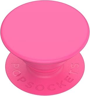 ​​​​PopSockets Phone Grip with Expanding Kickstand, Adhesive Grip - Neon Pink