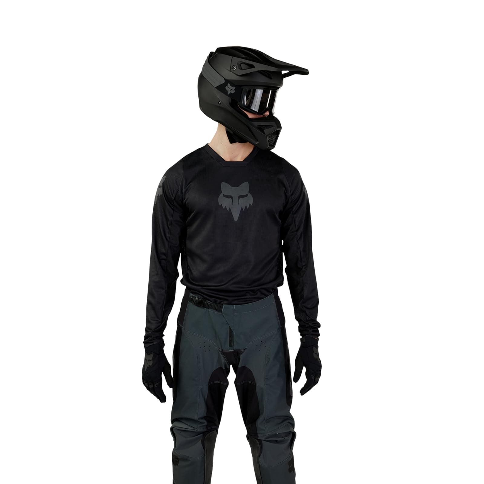 Fox Racing 180 BLACKOUT MOTOCROSS JERSEY, BLACK, Medium