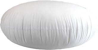 MoonRest Round Pillow Insert Hypoallergenic Polyester Form Stuffer-%100 Cotton Blend Covering for Sofa Sham, Decorative Pillow, Cushion and Bed – 17 Inch Diameter