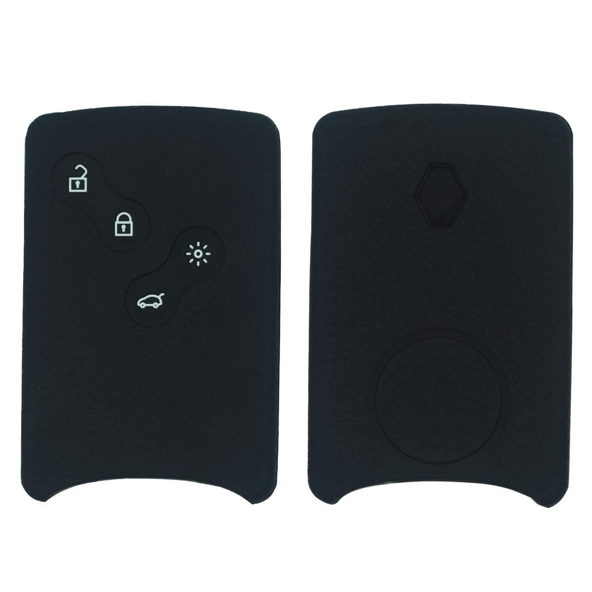 2Pcs 4 Buttons Car Key Silicone Cover Protector Holder for Renault Clio Logan Megane 2 3 Koleos Scenic Card Keychain Case