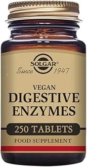 Vegan Digestive Enzymes Tablets - Pack of 250 - Lactose Free - Digestion Support - Vegan & Gluten-Free