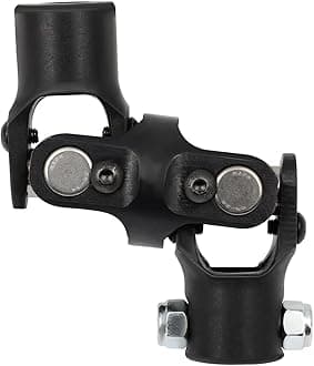 SCITOO 3/4" 36 Spline to 3/4" DD Steering Shaft Universal U-Joint Black Single, 96mm Working Angle 35 Degree