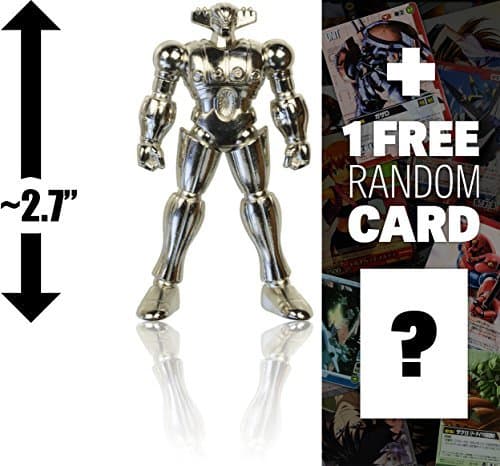 Kotetsu Jeeg: ~2.7" Absolute Chogokin x 1 Free Super Robot Anime Themed Trading Card Bundle