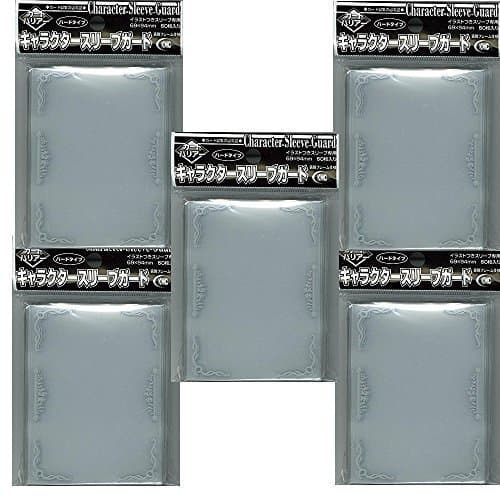 KMC[Clear] Character Sleeve Guard 60 pcs —5 Sets (5 Packstotal 300 Sheets) (Japan Import) Made in Japan