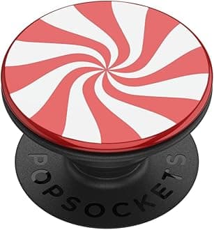 PopSockets: Phone Grip with Expanding Kickstand, Backspin PopSocket, Spinning PopSocket - Aluminum Peppermint
