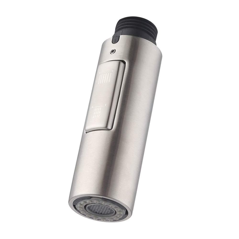 7Trees Pull Down Spray Head for Kitchen Faucet, 2-Function Bathroom Faucet Replacement Head, Water Nozzle, 1.8 GPM G1/2 Pull-Out Spray Nozzle, 0.8inch Connector (Stainless Steel Body)