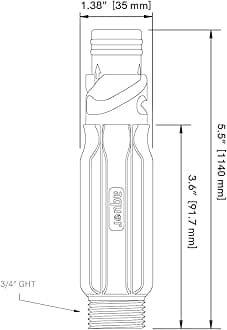 Aquor CN-S1-G Hose Connector, Slate Gray