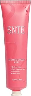 4-in-1 Hair Styling Cream for Slick Back and Curly Hair - Anti-Frizz, Smooth, Soft & Shiny Curls - Non-Greasy Formula for Dry, Frizzy Types - Travel Size