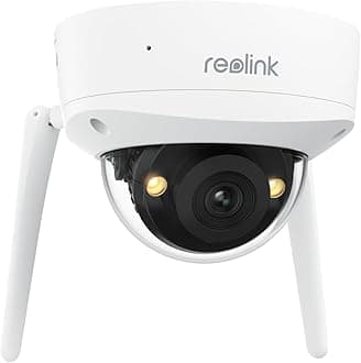 REOLINK 4K Wi-Fi 6 Security Camera with 125° Viewing Angle, Outdoor Camera with IK10 Vandal-Proof, Color Night Vision, Smart Detection, Local Storage, Non-PT Cam, DC 12V/1A, RLC-840WA
