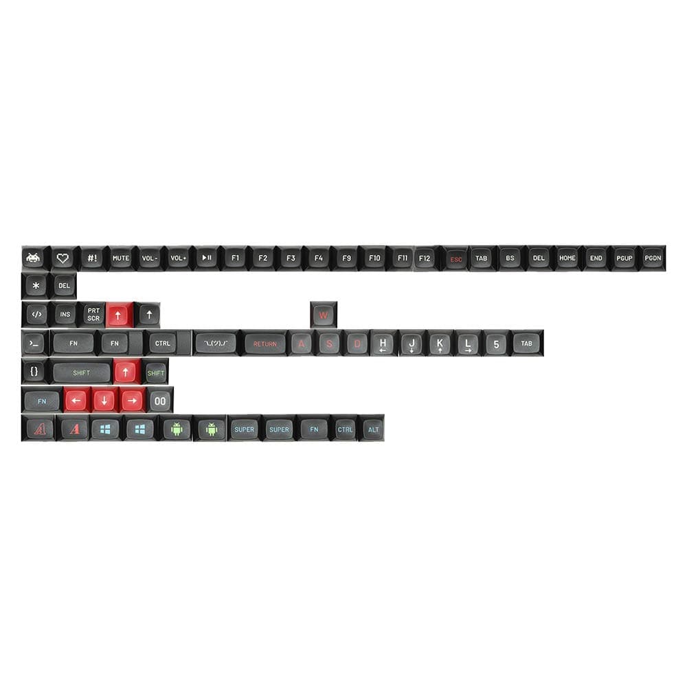 Matt3o MT3 Susuwatari Custom Keycap Set, ABS Hi-Profile Keycaps, Doubleshot Legends, Cherry MX Compatible Extras for Mechanical Keyboards (Extras) (MDX-33813-4)