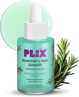 – PLIX - THE PLANT FIX Rosemary Hair Growth Serum with 3% Redensyl, 4% AnaGain, 3% Baicapil, 30 ml | Stimulates Hair Growth, Increase Hair Density & Thickens Hair | For Men & Women