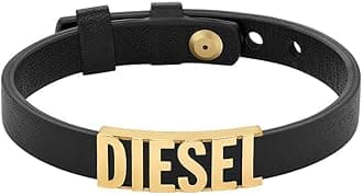 Diesel Herrenarmband aus Leder oder Nylon mit Karabinerhaken- oder Knopfverschluss