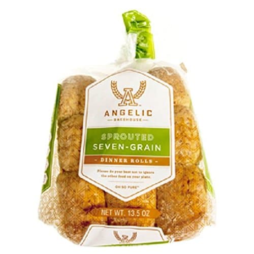 ANGELIC BAKEHOUSE Sprouted 7-Grain Dinner Roll, 13.5 Ounce (Pack of 8)