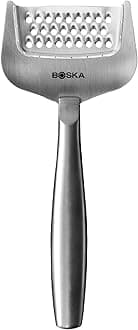 Stainless Steel Grater - Cheese Grater Copenhagen Best for Hard Cheese, Citrus, and Vegetables - Multifunctional Rust-Proof Shredder - Manual Handheld - 10 Year Warranty