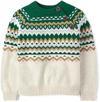 Gymboree Boys and Toddler Long Sleeve Crew Neck Pullover Sweater