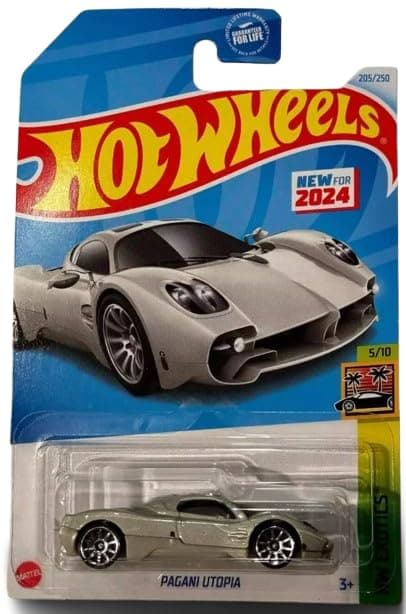 Hot Wheels Silver Pagani Utopia Car, HW Exotics 5/10