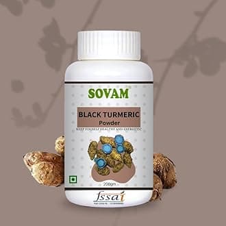 Organic Black Turmeric Powder, 200g - Rare Curcuma Caesia for Natural Health