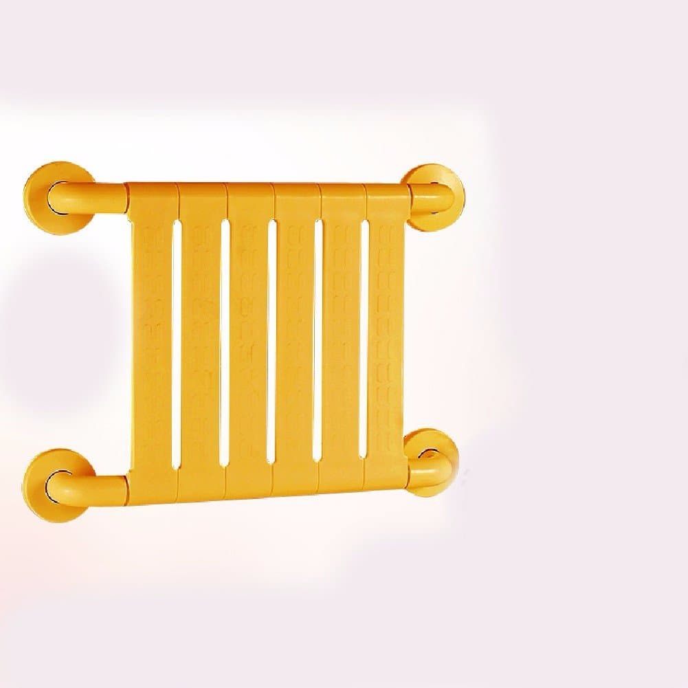 Bathroom folding stool, chair, shower stool, toilet skid proof bath wall chair, shoe changing wall chair,yellow