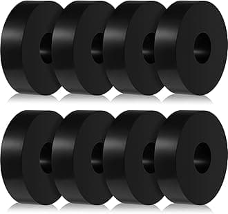 8 Pcs Rubber Isolation Pads Thick Rubber Washers 1.5 Inch OD 0.5 Inch ID 0.4'' Thick Mechanical Vibration Damping Pads Anti Vibration Isolation Isolator Washer
