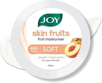 Skin Fruits Super Soft Moisturizer With Peach & Hyaluronic Acid (200ml) | Skin Cream for 24 Hr Moisturization of Face, Hands & Body | Oil Free Hydration For Soft & Smooth Skin
