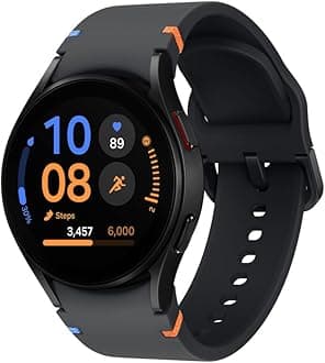 Samsung Galaxy Watch FE (40mm) AI Smartwatch w/ 1.2" Amoled Screen, Wear OS 5, Wi-Fi, Bluetooth, Heart Rate, International Model R861N (Black) (Renewed)