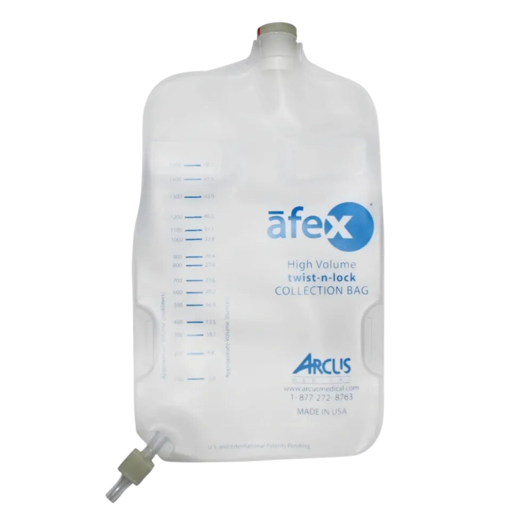 Afex Urinary Collection Leg Bag 32 oz Standard Non Vented Extra (1000 Ml) Capacity