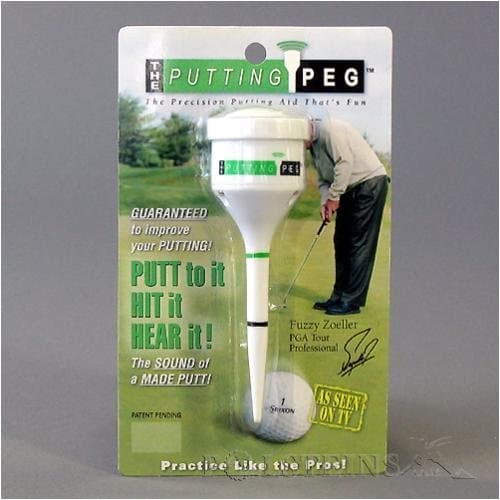 Fuzzy Zoeller Putting Peg Putting Aid