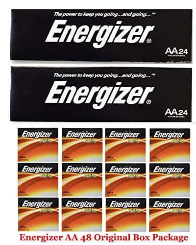 Energizer AA Max Alkaline E91 LR6 1.5V Batteries "In Original Box" 48 Pack + Free Gift!