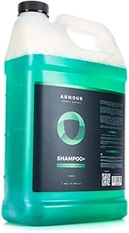 Armour Detail Supply Shampoo+ High-Foaming pH Neutral Shampoo, Professional Automotive Cleaning, Compatible with Foam Cannons or Bucket Washes - 1 Gallon