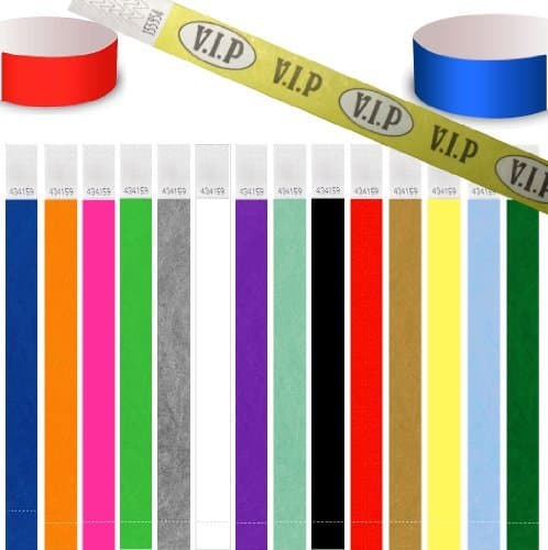 1,000 Tyvek Paper Security Event Wristbands