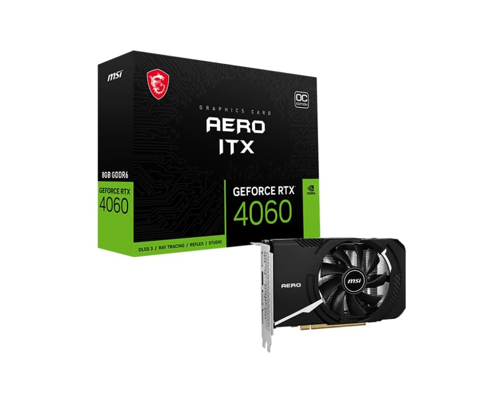 MSI AERO GeForce RTX 4060 ITX 8G OC NVIDIA 8 Go GDDR6