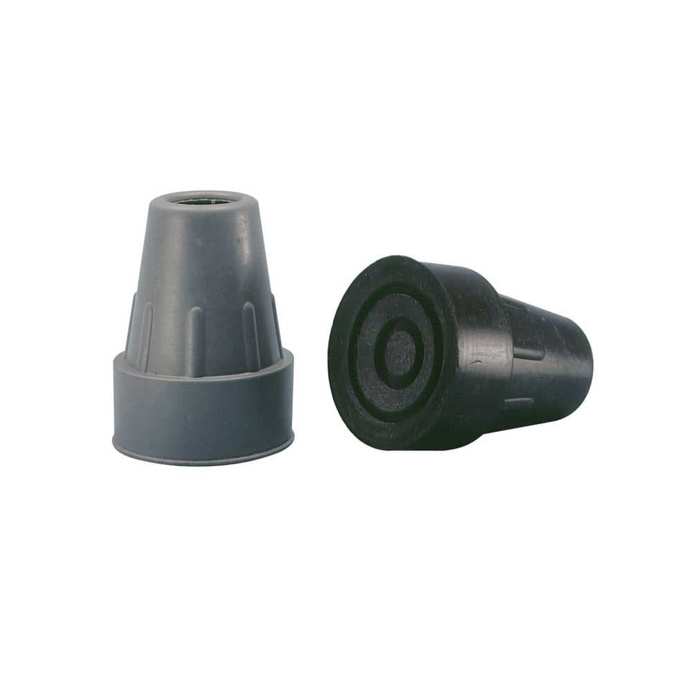 1x BEHREND Rubber Crutch Ferrule – Rubber Buffer, Stock Capsule, Rubber Capsule, Grey/Black, Sizes