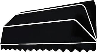 Tazyee French Curved Retractable Awning Folding Patio Awning Canopy, Balcony Canopy, Polyester Foldable Awning, Diy Courtyard Retractable Awning For Yard, Balcony, Porch 70 * 70 * 50cm black