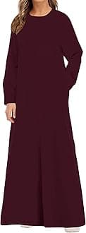 Solid Color Zipper Abaya Muslim Dresses for Women Girls Pockets Islamic Prayer Clothes