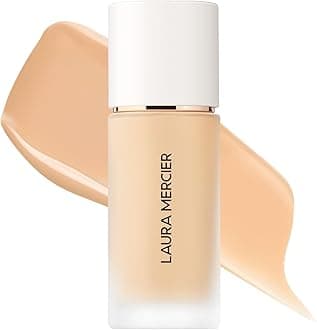 Laura Mercier Real Flawless Weightless Perfecting Waterproof Foundation - Medium Coverage Foundation, Buildable Coverage, 12 HR wear, Non-comedogenic, 30ml