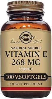Solgar Natural Source Vitamin E 268 mg (400 IU) Vegetable Softgels - Pack of 100 - Fights Free Radicals - Immune System Support - Vegan and Gluten Free