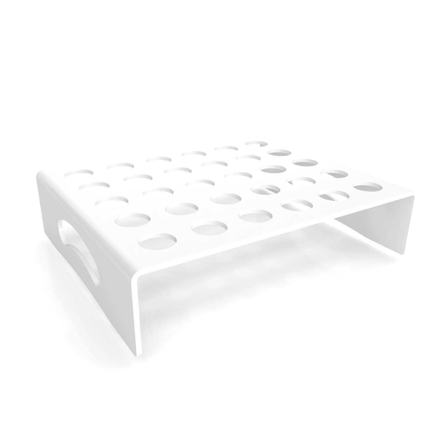 Canape/Cone Tray Strong and Very Durable Made from 5mm White Acrylic