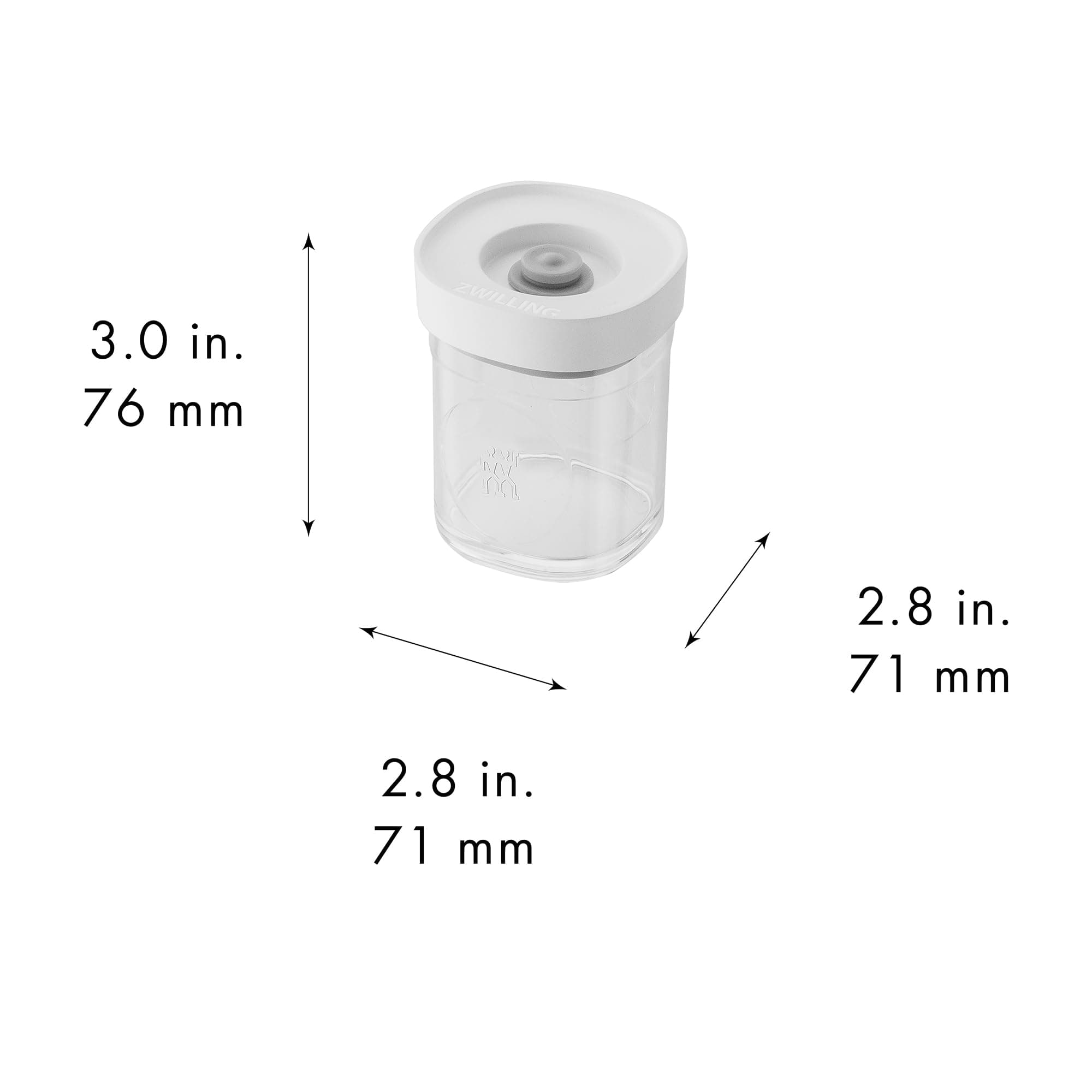 ZWILLING Fresh & Save CUBE Storage Organizer 3-pc Spice Set, Pantry Organizers and Storage, Plastic, BPA-Free Airtight Dry Food Storage Container for Storing Herbs, Dried Spices and more