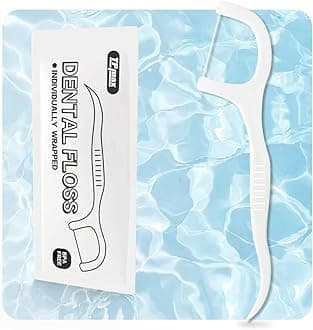 150 Count Dental Flossers Each Individually Wrapped, Floss Singles Bag, Travel Hotel Restaurant Office Car Dental Floss, Floss Picks Oral Care Teeth Clean Flat Wire